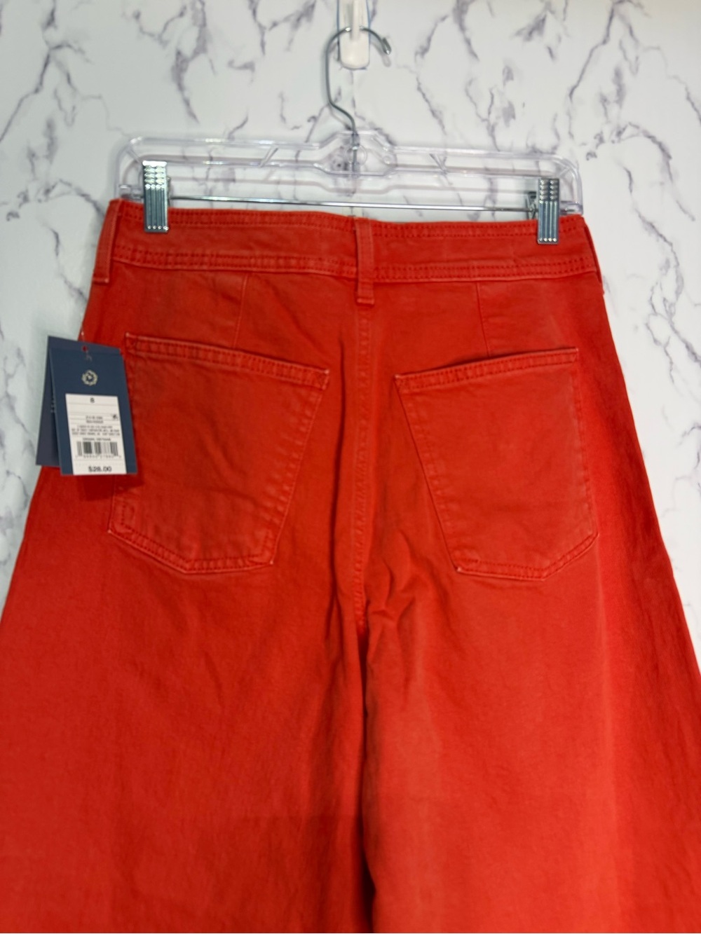 Universal Thread Red High Rise Sailor Wide Leg Pants Size 8 NWT Cotton Blend - Picture 4 of 12